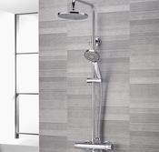 Aqualisa AQ150 Dual Drench Round Shower AQ Collection - McDaids Bathroom Plumbing Tiles image