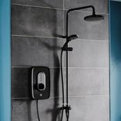 Triton Danzi Mains Duelec Electric 9.5 kw Black - McDaids Bathroom Plumbing Tiles image