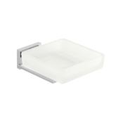 Vado Level Frosted Glass Soap Dish Holder Wall Mounted - McDaids Bathroom Plumbing Tiles image