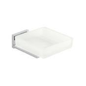 Vado Level Frosted Glass Soap Dish Holder Wall Mounted - McDaids Bathroom Plumbing Tiles image