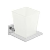 Vado Level Frosted Glass Tumbler Holder Wall Mounted - McDaids Bathroom Plumbing Tiles image