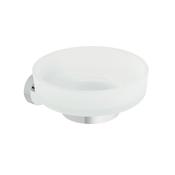 Vado Life Frosted Glass Soap Dish Holder Wall Mounted - McDaids Bathroom Plumbing Tiles image