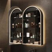 Romana 60 Arch Cabinet Mirror - Black