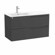 Aleyda Vanity Unit - 1000mm, LH basin - Matt Black