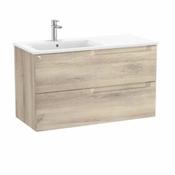 Aleyda Vanity Unit - 1000mm, LH basin - Beige Wood