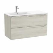 Aleyda Vanity Unit - 1000mm, LH basin - White Wood
