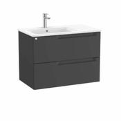 Aleyda Vanity Unit - 800mm, LH basin - Matt Black