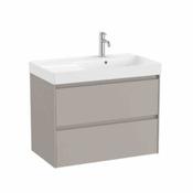 Ona - 800mm, RH basin - Sand Grey