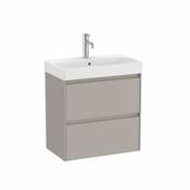 Ona Compact Vanity Unit - 600mm - Sand Grey