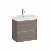 Ona Compact Vanity Unit - 600mm - Dark Elm