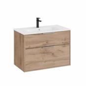 Optica Vanity Unit - 800mm - Walnut