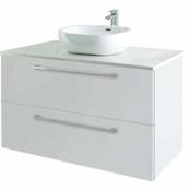 Rimini 100cm Wall Hung Vanity Unit - Gloss White