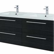 Rimini 120cm Wall Hung Vanity Unit - Shadow Black