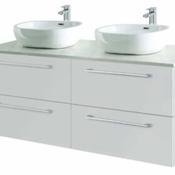 Rimini 120cm Wall Hung Vanity Unit - Gloss White