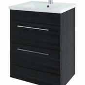 Rimini 60cm Floor Standing Vanity Unit - Shadow Black