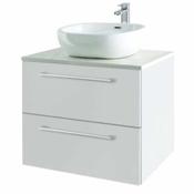Rimini 60cm Wall Hung Vanity Unit - Gloss White