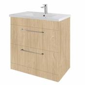 Rimini 80cm Floor Standing Vanity Unit - Light Oak