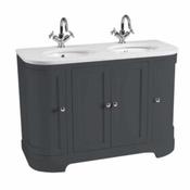 Lansdown Vanity Unit 1200mm Curved - Dark Grey
