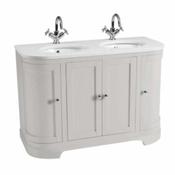 Lansdown Vanity Unit 1200mm Curved - Linen White
