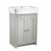 Lansdown Vanity Unit 550mm - Pebble Grey