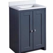 Lansdown Vanity Unit 600mm Worktop - Dark Grey