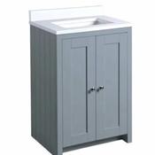 Lansdown Vanity Unit 600mm Worktop - Mineral Blue