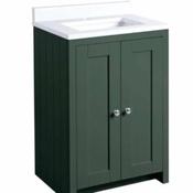 Lansdown Vanity Unit 600mm Worktop - Sherwood Green
