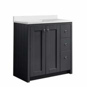 Lansdown Vanity Unit 800mm - Black