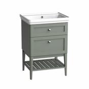Marston Vanity Unit 600 WM Washstand - Laurel Green