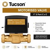 Tucson 1” 2 Port Compression Motorised Valve - McDaids Bathroom Plumbing Tiles