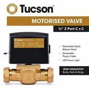 Tucson ¾” 2 Port C x C Motorised Valve - McDaids Bathroom Plumbing Tiles