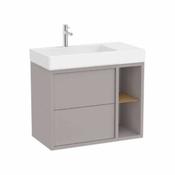 Tura - 800mm LH basin and base unit - Light Noble Grey image