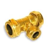 318 Compression Tee - 3/4" x 1/2" x 3/4" image