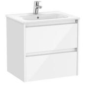 Tenet 600 2 Drawer Vanity Unit &amp; Basin - Gloss White image