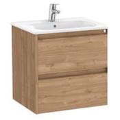 Tenet 600 2 Drawer Vanity Unit &amp; Basin - Walnut image