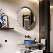 Vaida Led Mirror - Brushed Steel, 600 mm image