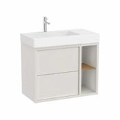 Tura - 800mm LH basin and base unit - Off White image