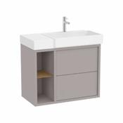 Tura - 800mm RH basin and base unit - Light Noble Grey image