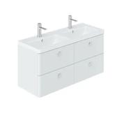 Cameo Wall Hung Vanity Unit 1200mm - Arctic White image