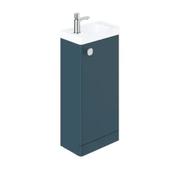 Cameo Floor Mounted Cloakroom Vanity Unit 400mm - Atlantic Blue image