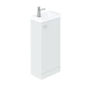 Cameo Floor Mounted Cloakroom Vanity Unit 400mm - Arctic White image