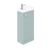 Cameo Floor Mounted Cloakroom Vanity Unit 400mm - Cove Blue image