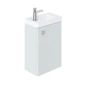 Cameo Wall Hung Cloakroom Vanity Unit 400mm - Arctic White image