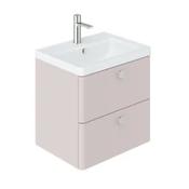 Cameo Wall Hung Vanity Unit 600mm - Pink Clay image