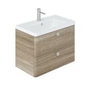 Cameo Wall Hung Vanity Unit 800mm - Natural Oak image