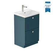 Safari Smooth Floor Mounted Vanity Unit 500mm - Atlantic Blue image