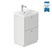 Safari Smooth Floor Mounted Vanity Unit 500mm - Arctic White image