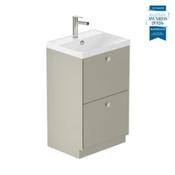 Safari Smooth Floor Mounted Vanity Unit 500mm - Cashmere image