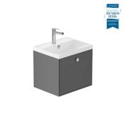 Safari Smooth Wall Mounted Vanity Unit 500mm - Charcoal Grey image