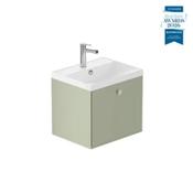 Safari Smooth Wall Mounted Vanity Unit 500mm - Sage Green image